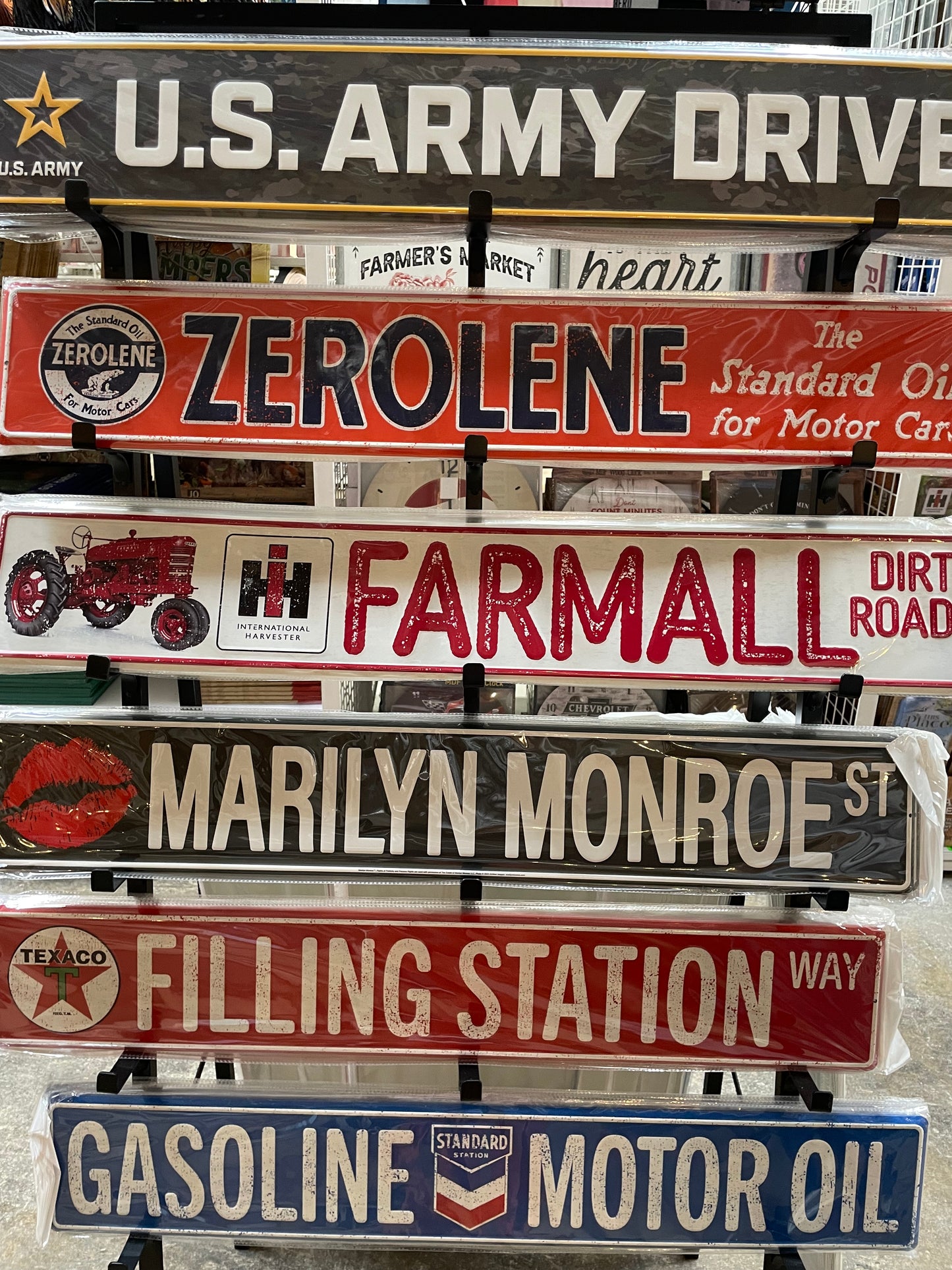 Metal signs