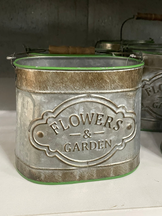 Flowers & Garden Metal Tin