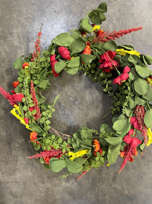 Red/Yellow/Orange Wreath