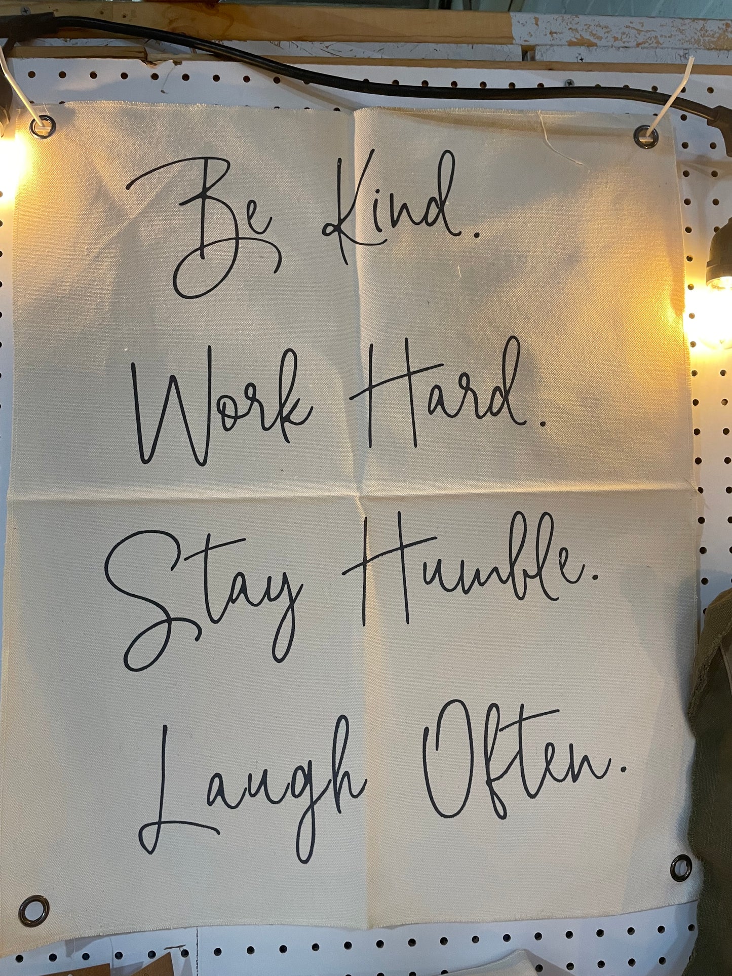 Cloth Sign - Various Sayings