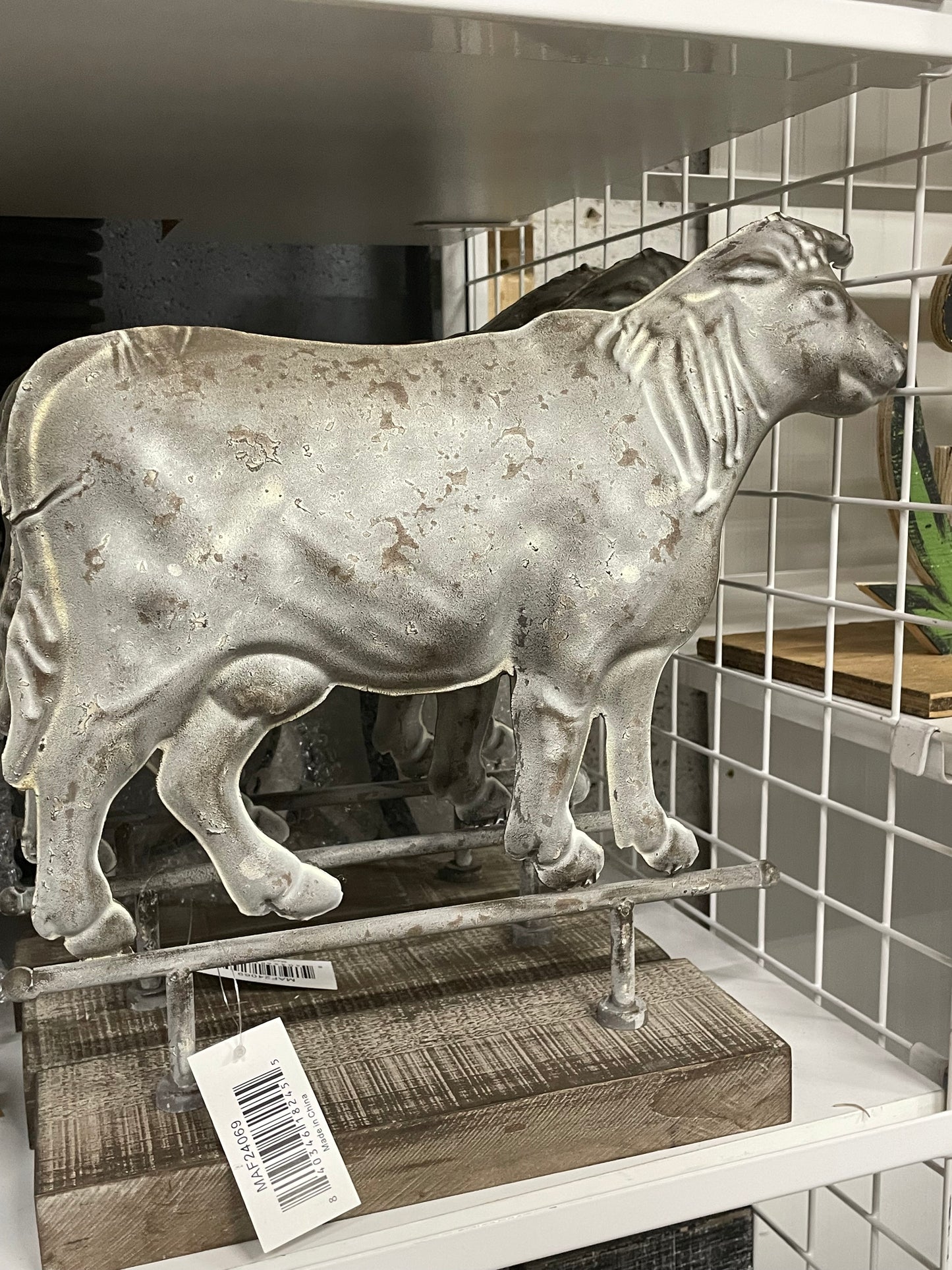 Metal cow