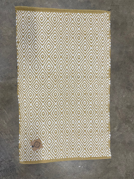 Gold & white rug