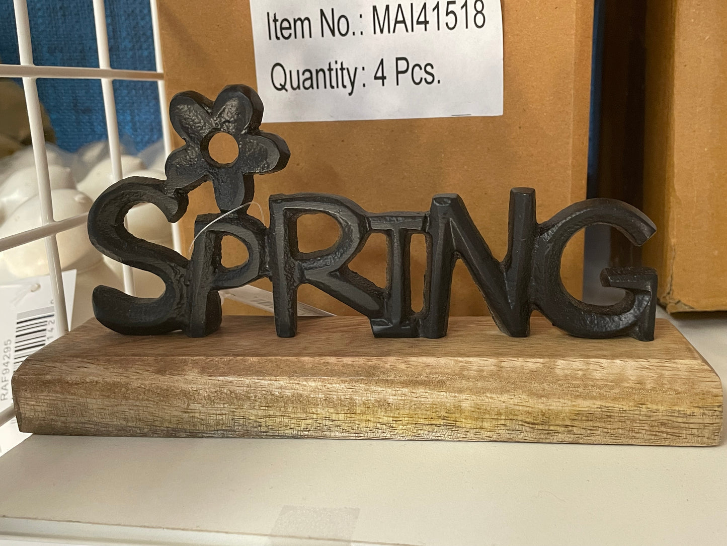 Spring Black Flower Sculptures - Various Sizes