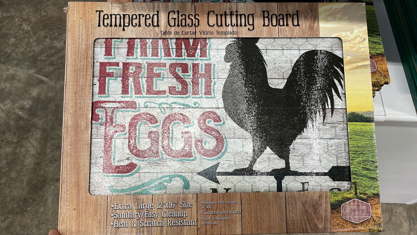 Glass cutting board - various styles